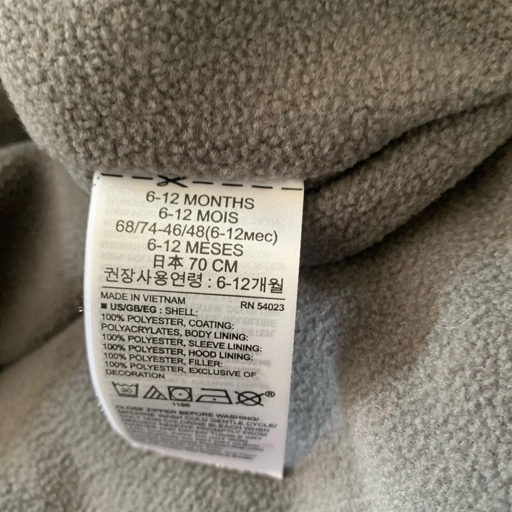 Baby Gap one Piece Winter Puffer 6-12